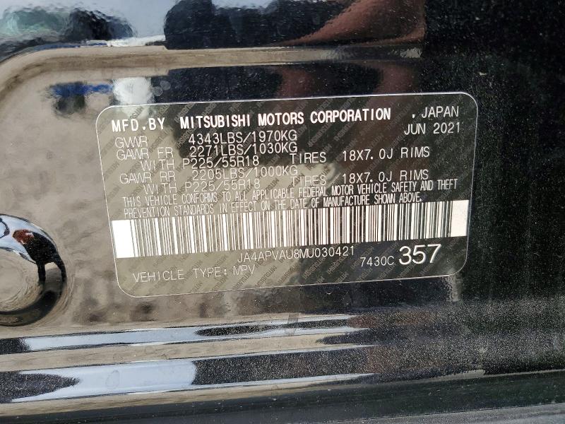 Aukcja sprzedaży 2021 Mitsubishi Outlander Sport, vin: JA4APVAU8MU030421, numer aukcji: 47592996