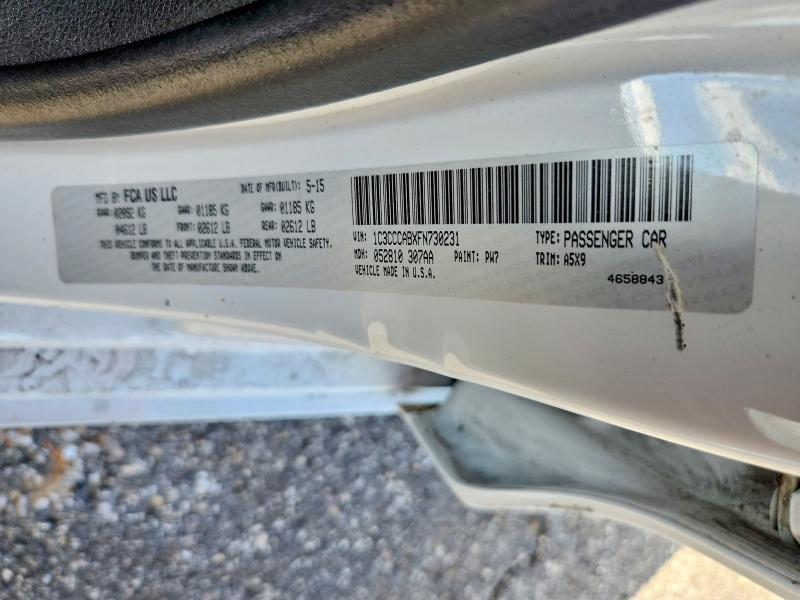 79283175 :رقم المزاد ، 1C3CCCABXFN730231 vin ، 2015 Chrysler 200 مزاد بيع