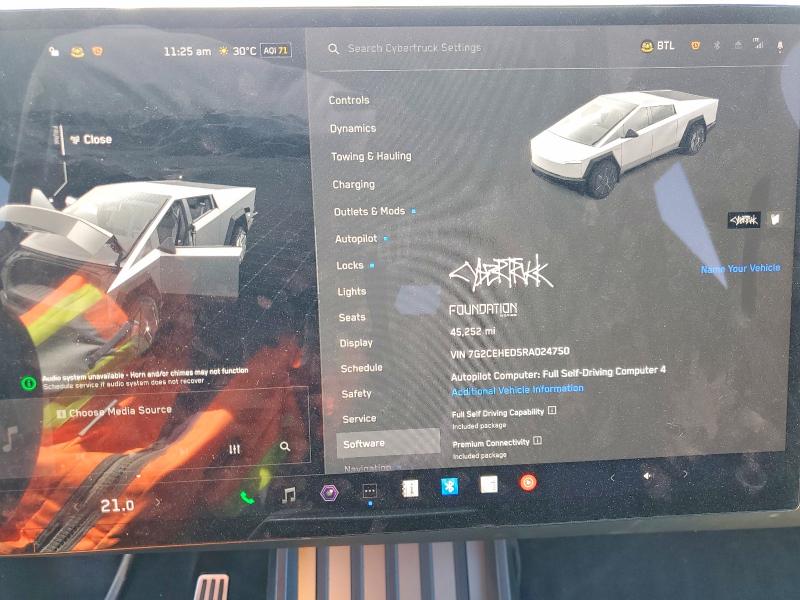 Продажа на аукционе авто 2024 Tesla Cybertruck, vin: 7G2CEHED5RA024750, номер лота: 46858816