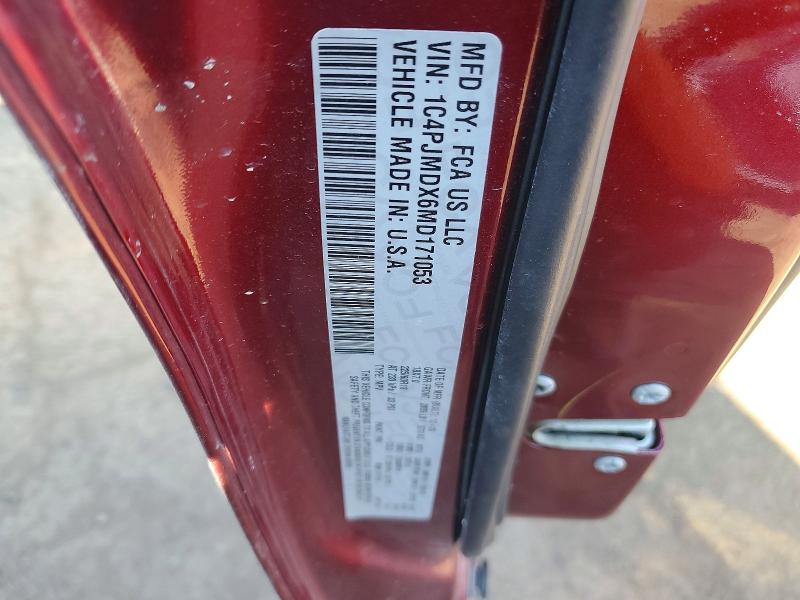 79091255 :رقم المزاد ، 1C4PJMDX6MD171053 vin ، 2021 Jeep Cherokee مزاد بيع