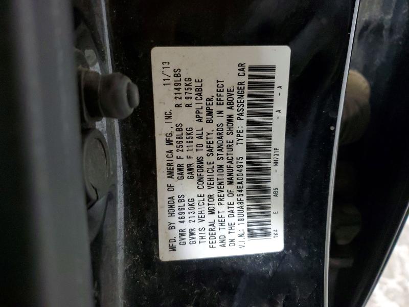 79581605 :رقم المزاد ، 19UUA8F54EA004975 vin ، 2014 Acura Tl مزاد بيع