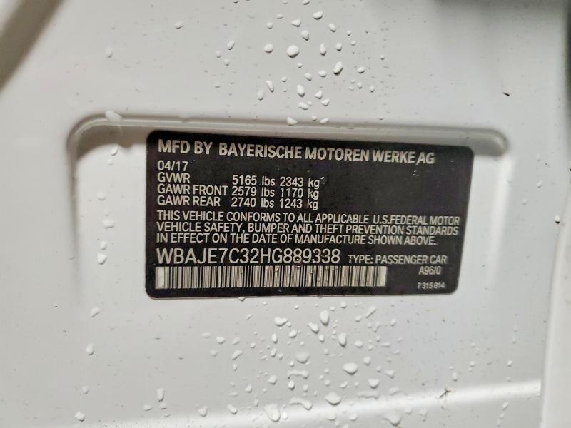 Продажа на аукционе авто 2017 Bmw 540, vin: WBAJE7C32HG889338, номер лота: 78830525