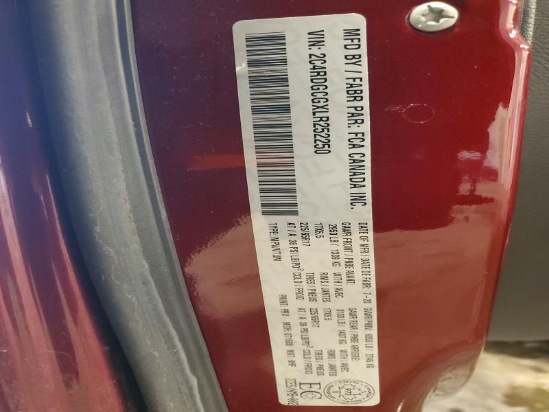 Продаж на аукціоні авто 2020 Dodge Grand Caravan, vin: 2C4RDGCGXLR252250, номер лоту: 45461366