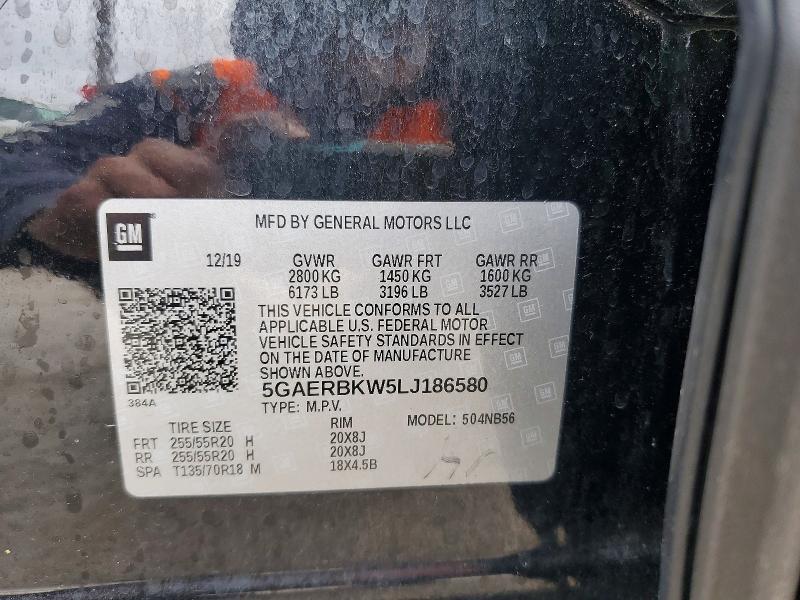 Продаж на аукціоні авто 2020 Buick Enclave, vin: 5GAERBKW5LJ186580, номер лоту: 79754745