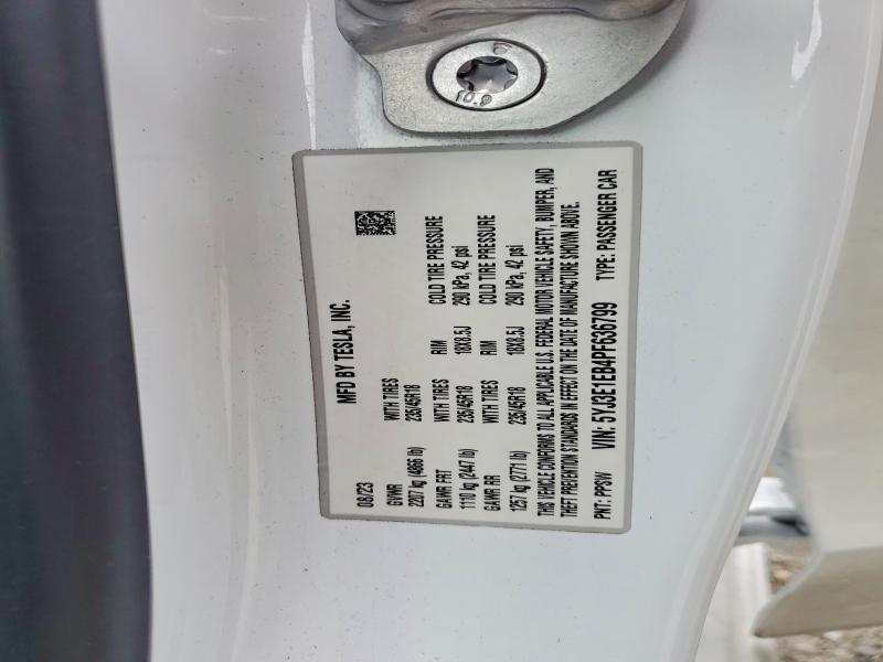 47555666 :رقم المزاد ، 5YJ3E1EB4PF636799 vin ، 2023 Tesla Model 3 مزاد بيع