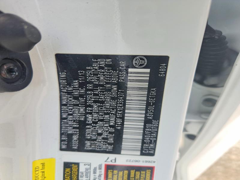 Aukcja sprzedaży 2014 Toyota Camry, vin: 4T4BF1FK1ER364371, numer aukcji: 41818126