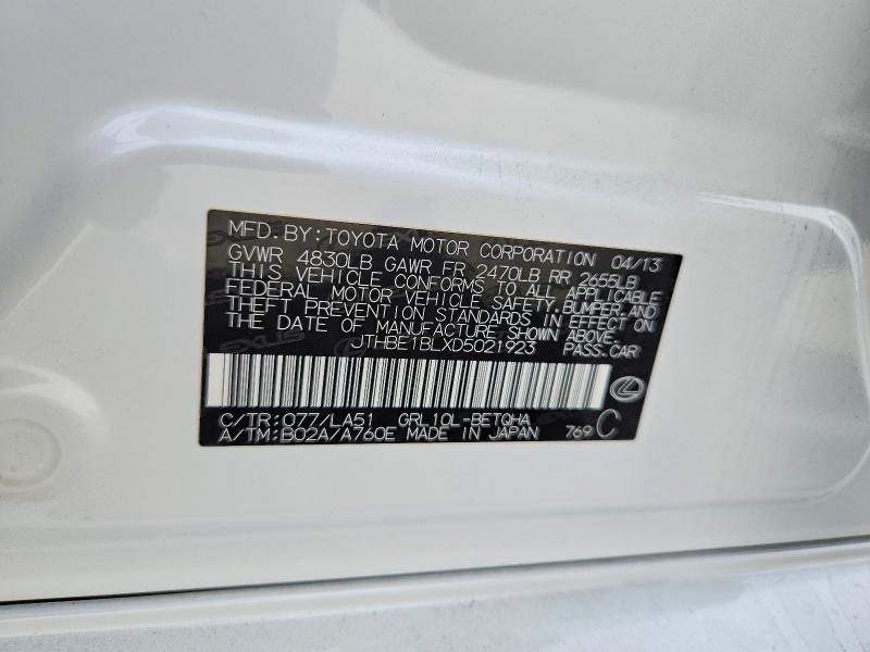 Продажа на аукционе авто 2013 Lexus Gs 350, vin: JTHBE1BLXD5021923, номер лота: 45689846