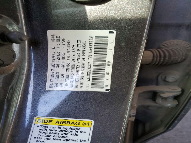 Aukcja sprzedaży 2009 Acura Tl, vin: 19UUA86229A005537, numer aukcji: 79999625