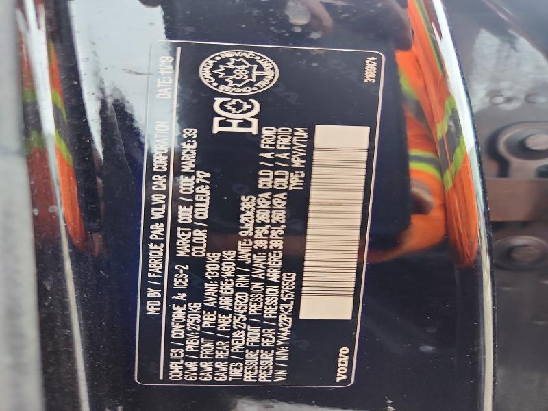 2020 Volvo Xc90 მანქანა იყიდება აუქციონზე, vin: YV4A22PK3L1576503, აუქციონის ნომერი: 45837876