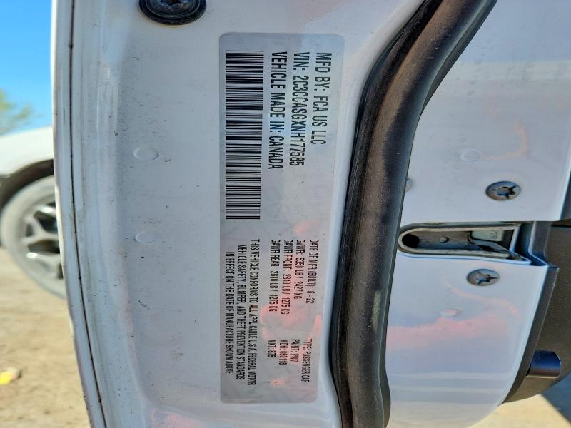 2022 Chrysler 300 მანქანა იყიდება აუქციონზე, vin: 2C3CCASGXNH177585, აუქციონის ნომერი: 79915375