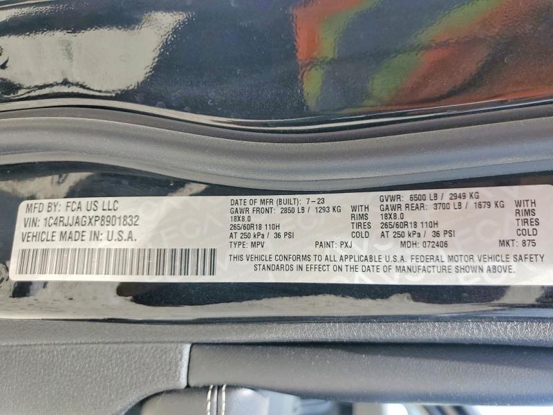 Auction sale of the 2023 Jeep Grand Cherokee, vin: 1C4RJJAGXP8901832, lot number: 47611516