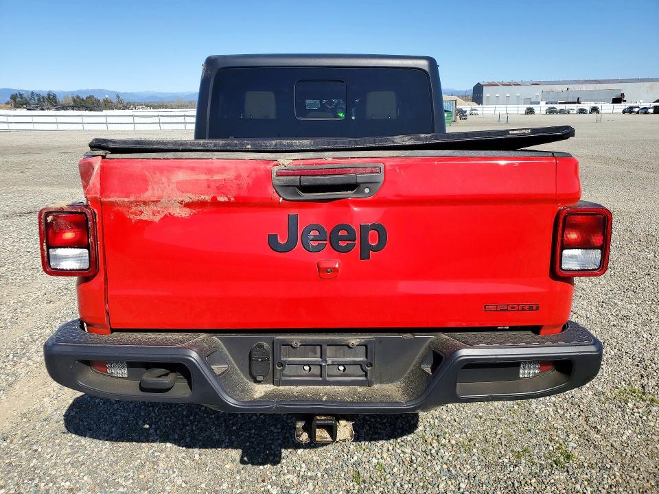 2020 Jeep Gladiator მანქანა იყიდება აუქციონზე, vin: 1C6HJTAGXLL108407, აუქციონის ნომერი: 41842526