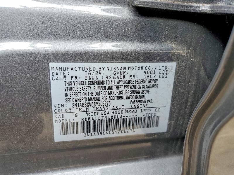 46480606 :رقم المزاد ، 3N1AB8CV6SY206276 vin ، 2025 Nissan Sentra مزاد بيع