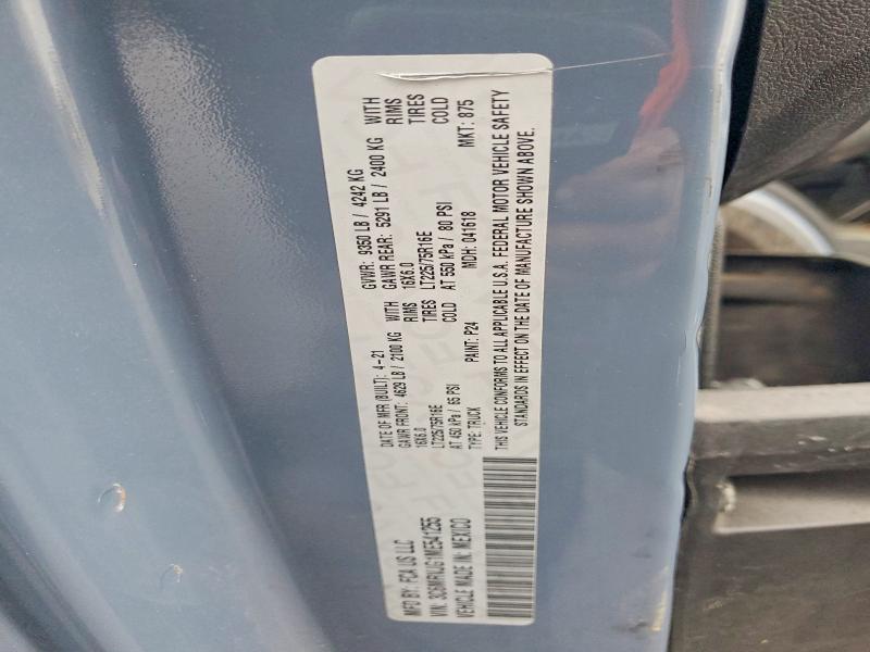 Продаж на аукціоні авто 2021 Ram Promaster 3500, vin: 3C6MRVJG1ME541255, номер лоту: 45508936