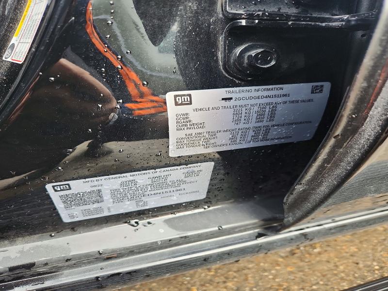 Продаж на аукціоні авто 2022 Chevrolet Silverado, vin: 2GCUDGED4N1511961, номер лоту: 41917796