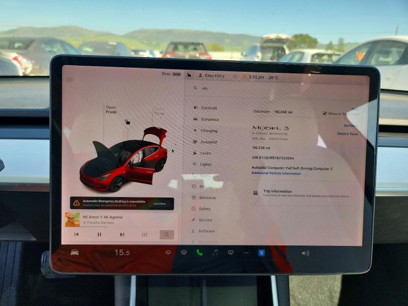 Продажа на аукционе авто 2019 Tesla Model 3, vin: 5YJ3E1EB7KF533594, номер лота: 42000056