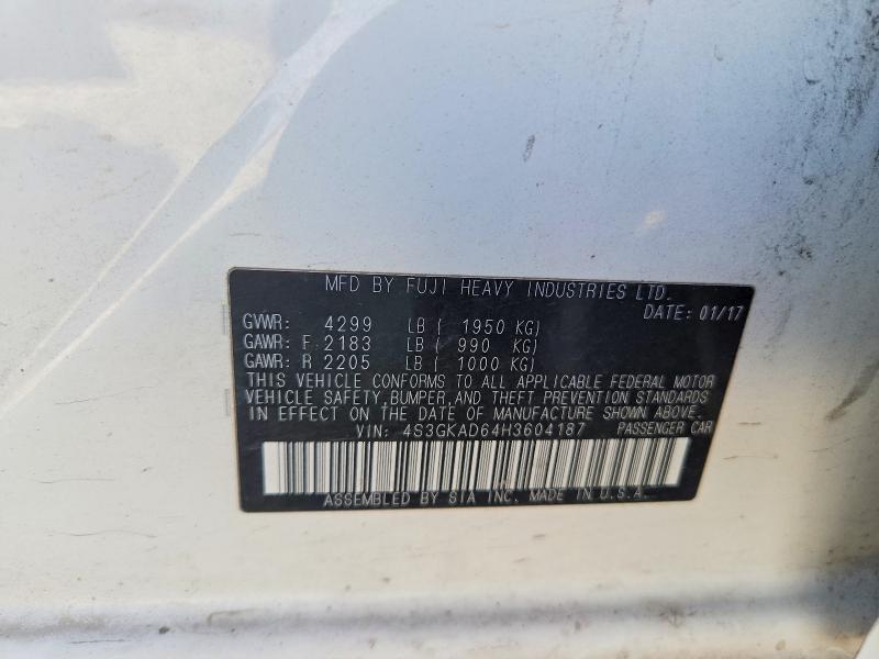 Продажа на аукционе авто 2017 Subaru Impreza, vin: 4S3GKAD64H3604187, номер лота: 47978446