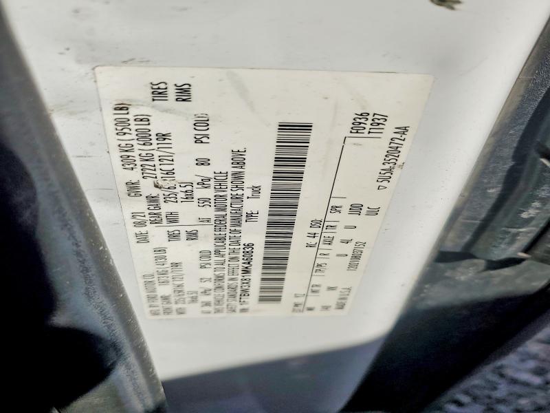 Продаж на аукціоні авто 2021 Ford Transit, vin: 1FTBW3X81MKA60836, номер лоту: 46060006