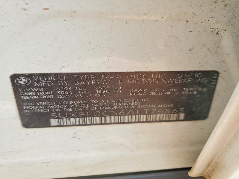 Продаж на аукціоні авто 2010 Bmw X5, vin: 5UXFF0C56ALT76863, номер лоту: 79744535