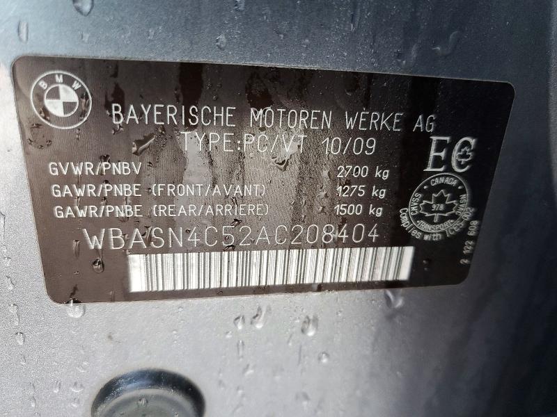 Aukcja sprzedaży 2010 Bmw 550, vin: WBASN4C52AC208404, numer aukcji: 77679095