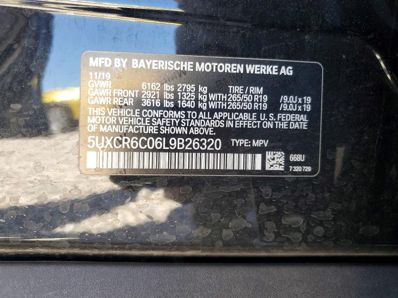 2020 Bmw X5 მანქანა იყიდება აუქციონზე, vin: 5UXCR6C06L9B26320, აუქციონის ნომერი: 42073276