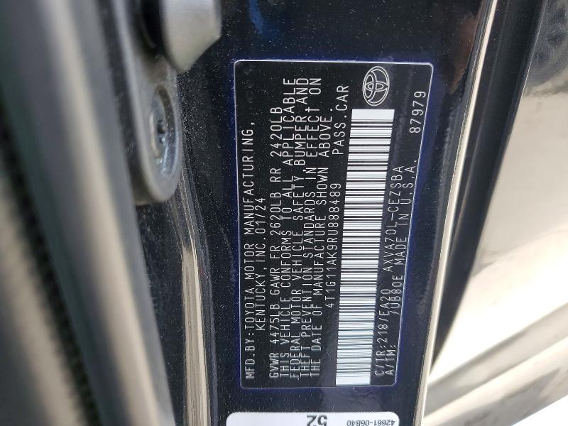 Продаж на аукціоні авто 2024 Toyota Camry, vin: 4T1G11AK9RU888489, номер лоту: 46154206