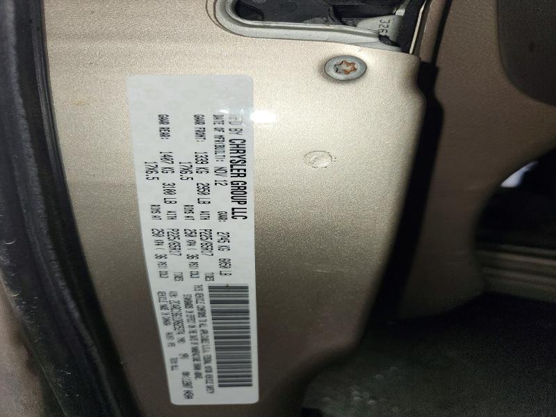 2013 Chrysler Town & Country მანქანა იყიდება აუქციონზე, vin: 2C4RC1BG1DR625274, აუქციონის ნომერი: 47391996