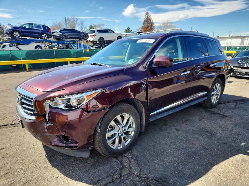 2014 Infiniti Qx60 მანქანა იყიდება აუქციონზე, vin: 5N1AL0MM9EC553658, აუქციონის ნომერი: 45776176