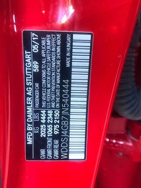 46971786 :رقم المزاد ، WDDSJ4GB7JN540444 vin ، 2018 Mercedes-benz Cla مزاد بيع