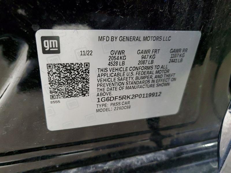 Aukcja sprzedaży 2023 Cadillac Ct4, vin: 1G6DF5RK2P0119912, numer aukcji: 46532216