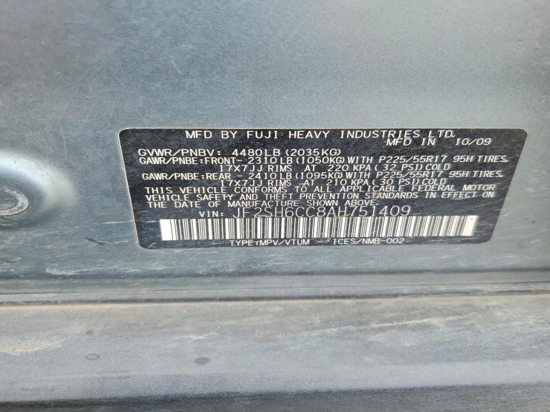 48340796 :رقم المزاد ، JF2SH6CC8AH751409 vin ، 2010 Subaru Forester مزاد بيع