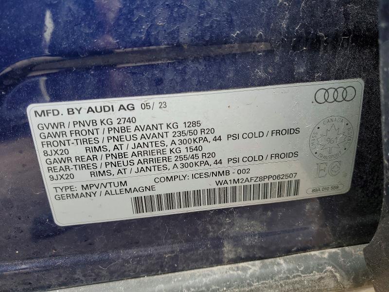 Aukcja sprzedaży 2023 Audi Q4 E-tron, vin: WA1M2AFZ8PP062507, numer aukcji: 41993016