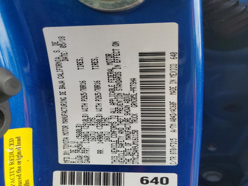 2018 Toyota Tacoma მანქანა იყიდება აუქციონზე, vin: 3TMCZ5AN9JM161150, აუქციონის ნომერი: 45572626