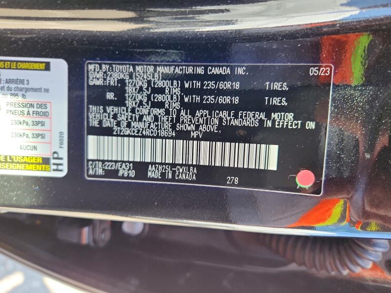 47261996 :رقم المزاد ، 2T2GKCEZ4RC018694 vin ، 2024 Lexus Nx 350h مزاد بيع