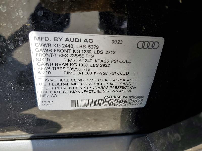 Продажа на аукционе авто 2024 Audi Q5, vin: WA1BBAFY4R2023668, номер лота: 47632116