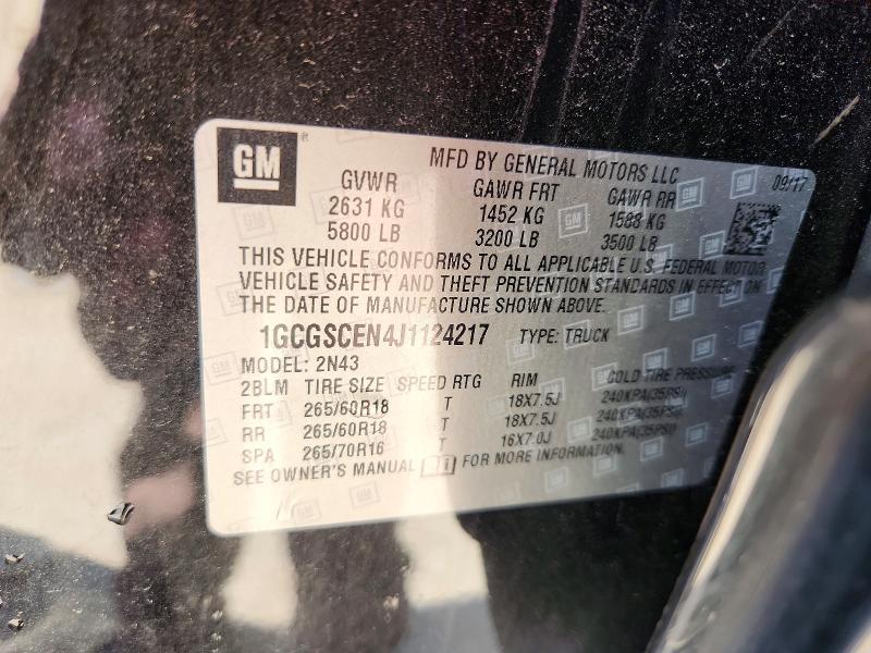 Продажа на аукционе авто 2018 Chevrolet Colorado, vin: 1GCGSCEN4J1124217, номер лота: 47057516