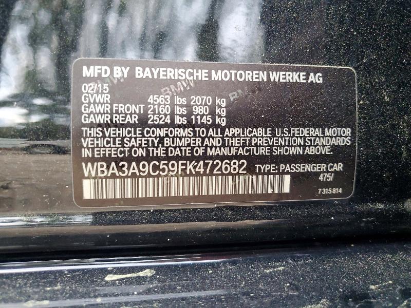 Aukcja sprzedaży 2015 Bmw 335, vin: WBA3A9C59FK472682, numer aukcji: 47419206