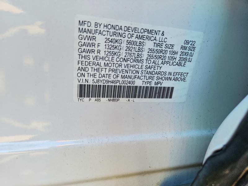 Продаж на аукціоні авто 2023 Acura Mdx, vin: 5J8YD9H46PL002400, номер лоту: 45444446