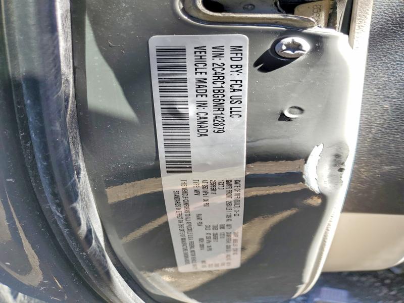 2022 Chrysler Pacifica მანქანა იყიდება აუქციონზე, vin: 2C4RC1BG6NR142879, აუქციონის ნომერი: 46655016