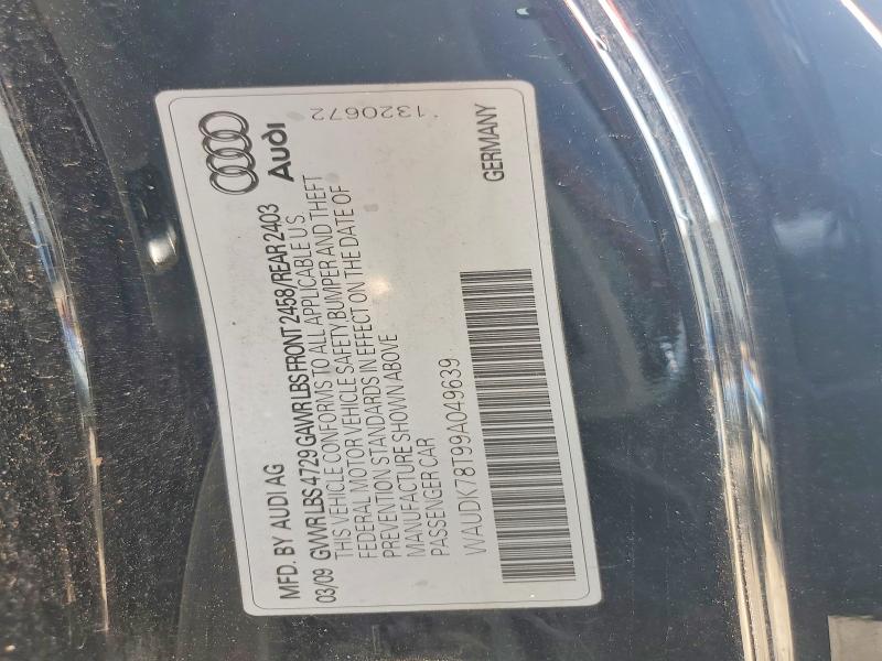 Продажа на аукционе авто 2009 Audi A5, vin: WAUDK78T99A049639, номер лота: 47895876
