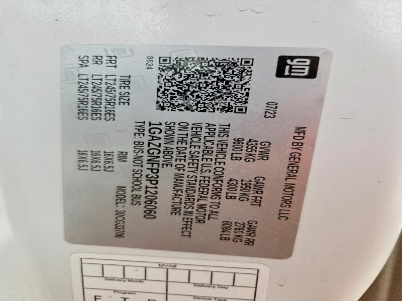 Продаж на аукціоні авто 2023 Chevrolet Express G3500, vin: 1GAZGNFP3P1206060, номер лоту: 47130316