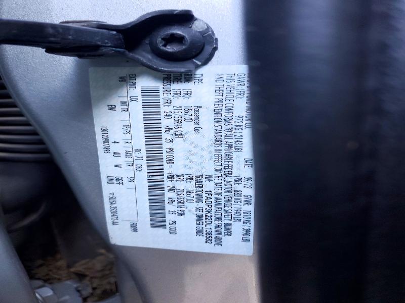 46091106 :رقم المزاد ، 1FADP3K22DL138582 vin ، 2013 Ford Focus مزاد بيع