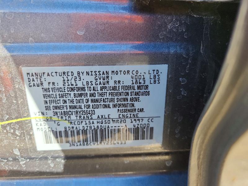 Aukcja sprzedaży 2024 Nissan Sentra, vin: 3N1AB8CV1RY256433, numer aukcji: 79233145