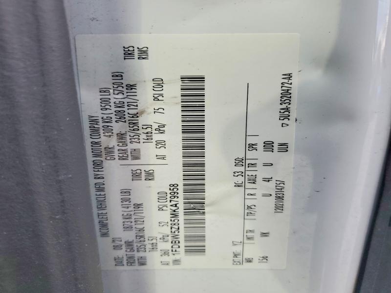 Продаж на аукціоні авто 2021 Ford Transit, vin: 1FDBW5Z85MKA79958, номер лоту: 79990455