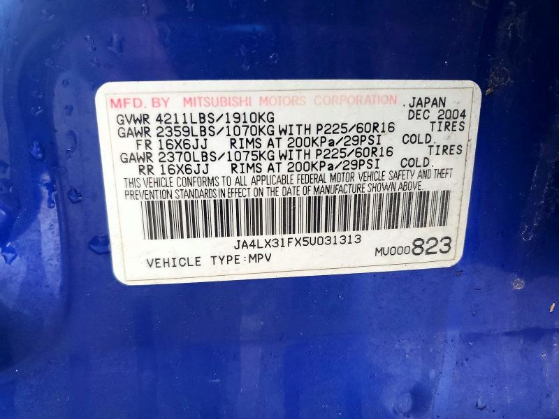Продаж на аукціоні авто 2005 Mitsubishi Outlander, vin: JA4LX31FX5U031313, номер лоту: 79470335