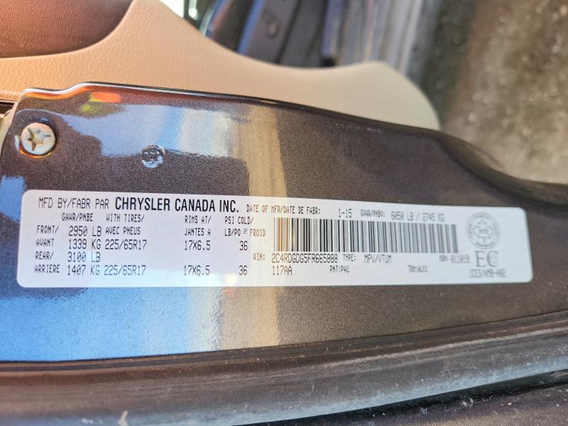 Auction sale of the 2015 Dodge Grand Caravan, vin: 2C4RDGDG5FR665888, lot number: 47070716