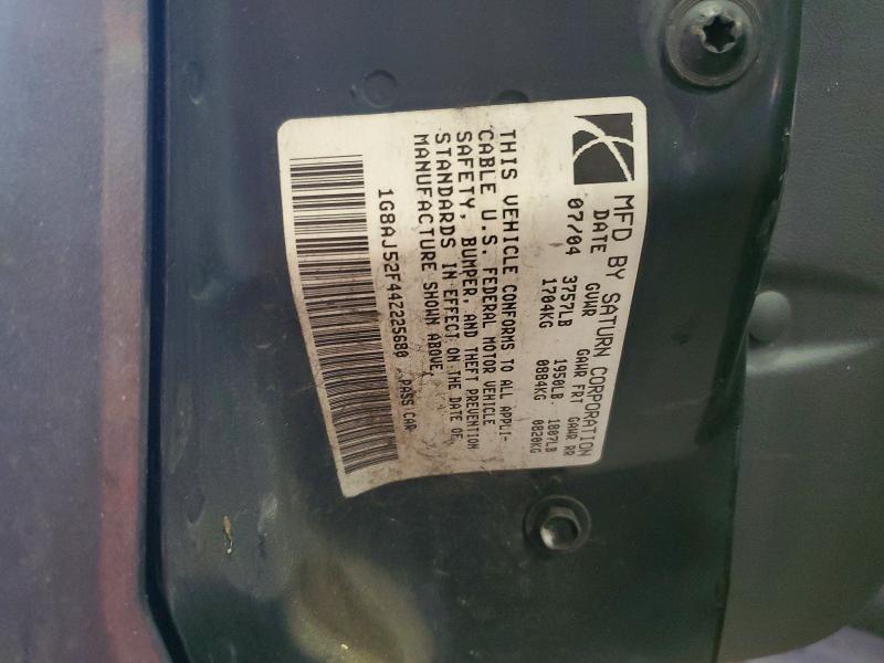 Продаж на аукціоні авто 2004 Saturn Ion, vin: 1G8AJ52F44Z225680, номер лоту: 79392265