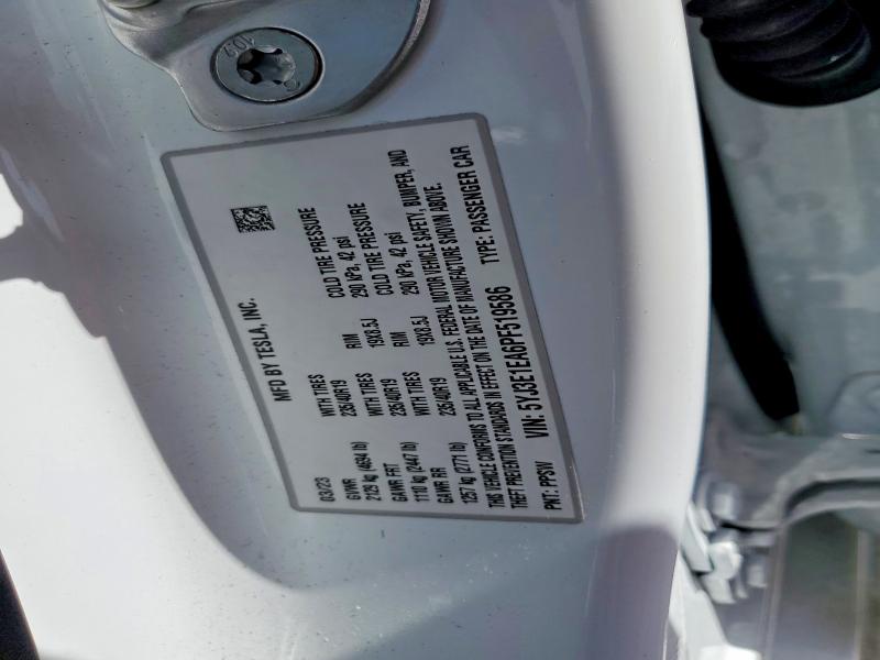 Продаж на аукціоні авто 2023 Tesla Model 3, vin: 5YJ3E1EA6PF519586, номер лоту: 78771915