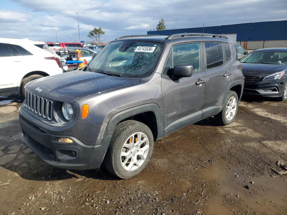 Продаж на аукціоні авто 2018 Jeep Renegade, vin: ZACCJBBB1JPG94763, номер лоту: 45743536