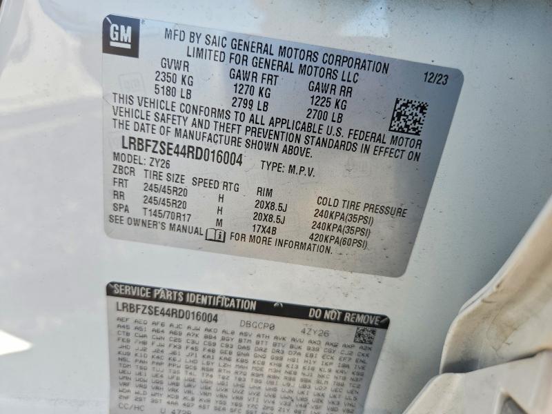 Продажа на аукционе авто 2024 Buick Envision, vin: LRBFZSE44RD016004, номер лота: 45573196